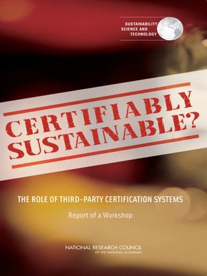 cover image of Certifiably Sustainable?